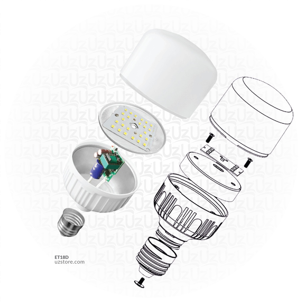 LTF 18W E-27 LED Lamb Omega Daylight