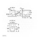 GROHE Euro Ceramic Wall hung WC with PureGuard , 3932800H , alpine white