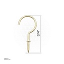 Copper Hooks 3/4" every boxes 15 Pscs CT-2114