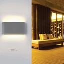 LED Outdoor Wall LIGHT AC-44/L WW Silver