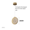 Chandelier 9622-200 GD  14W