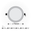 LED spot Light (SAMSUNG 3001) 3W - Warm White