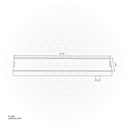 Drainex Stainless Steel 316 Linear Floor Drain 20cm lenght 7cm width 2" outlet Tile Model PA-S36-RSD-20x7-2C