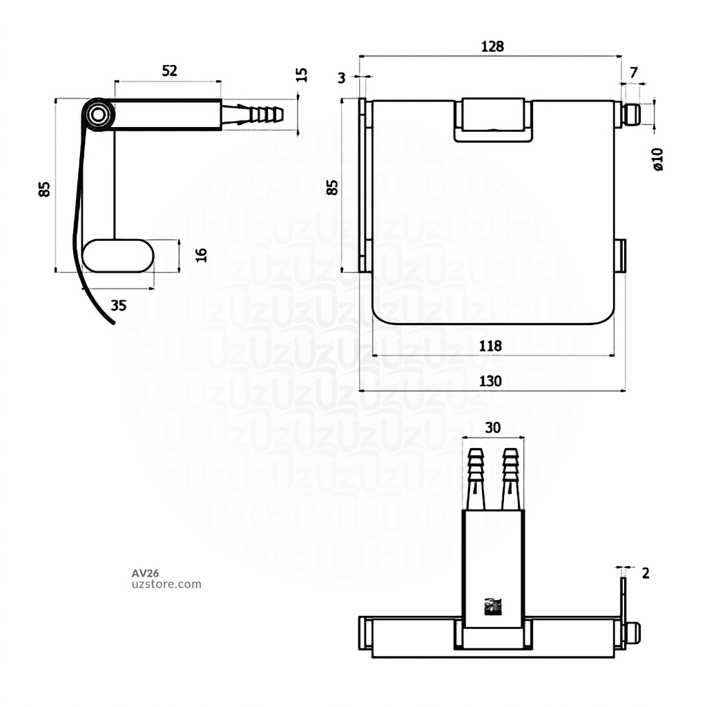 VRH - Toilet Paper Holder FBVHR-V104AS Riviera SUS316