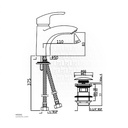 SHOWER MIXER ONLY JAQUAR 33119