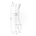 SLIDING BAR Shower kit JAQUAR 1110E