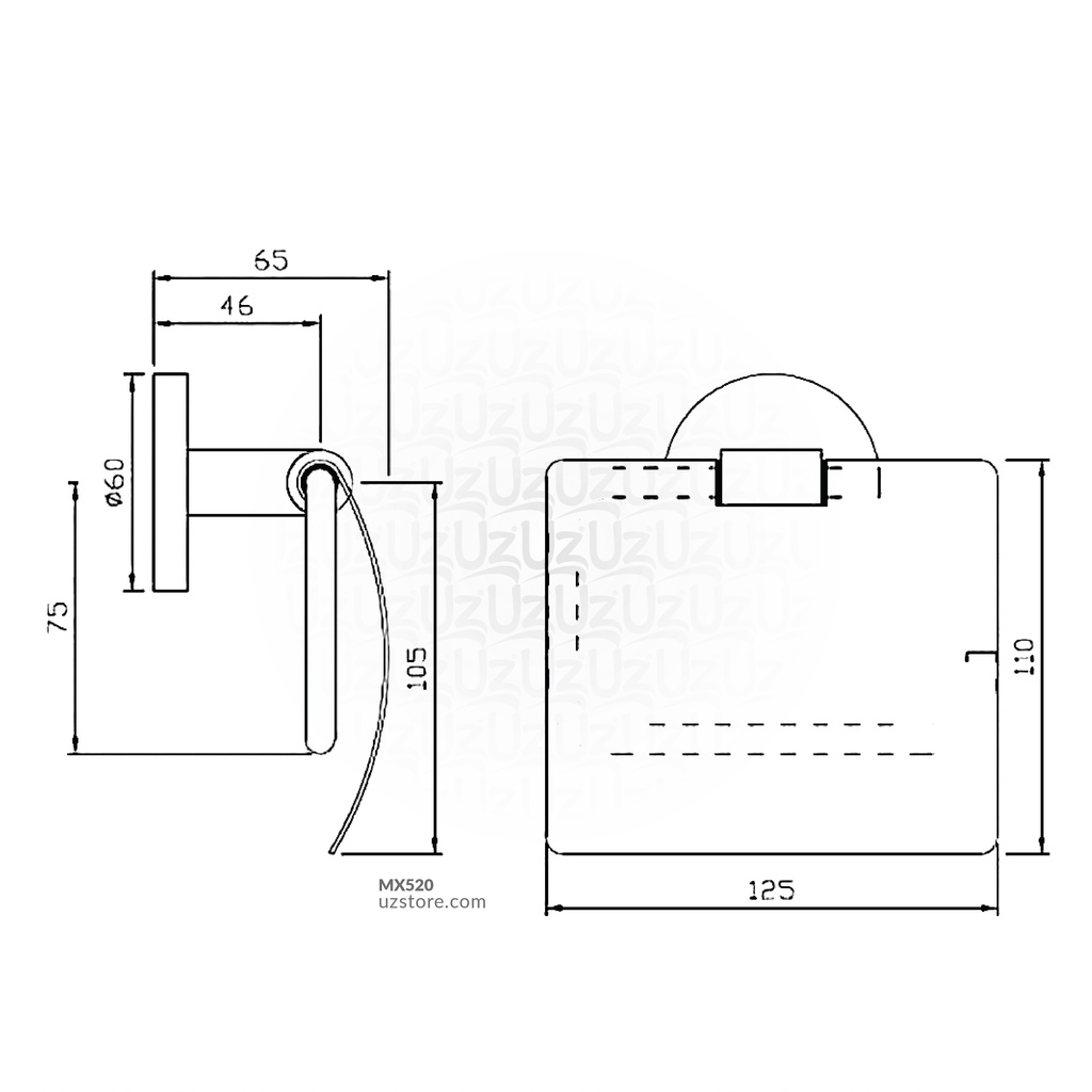 TOILET PAPER HOLDER JAQUAR 1153N