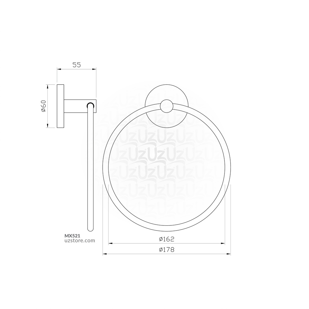 TOWELL RING JAQUAR 1121B