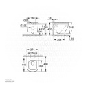 EURO Ceramic wc wall hung + EURO ceramic wc-seat soft close GR39328000+GR39330000 GROHE