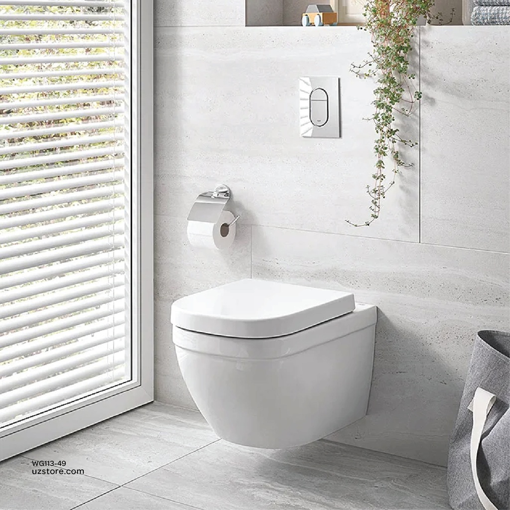 EURO Ceramic wc wall hung + EURO ceramic wc-seat soft close  GROHE 113-49