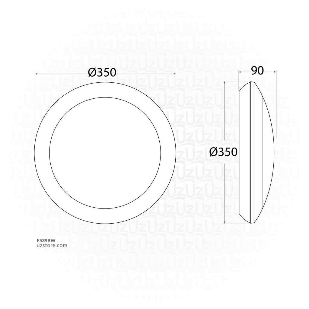 Round Light white e27 Italy no1