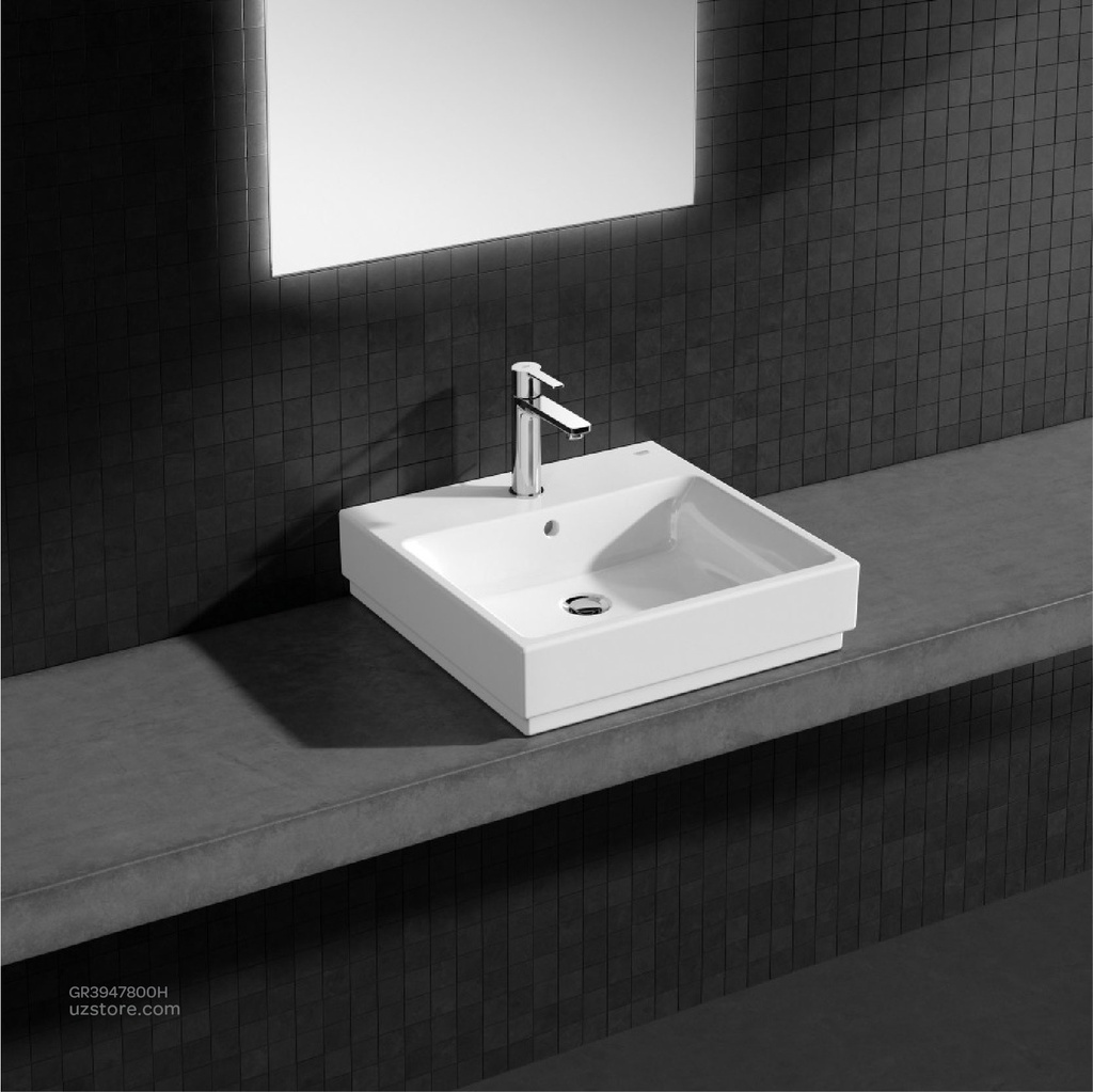 GROHE Cube Ceramic Counter top basin 50 , 3947800H , alpine white