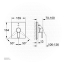 GROHEAllure concealed bath trimset 19315000