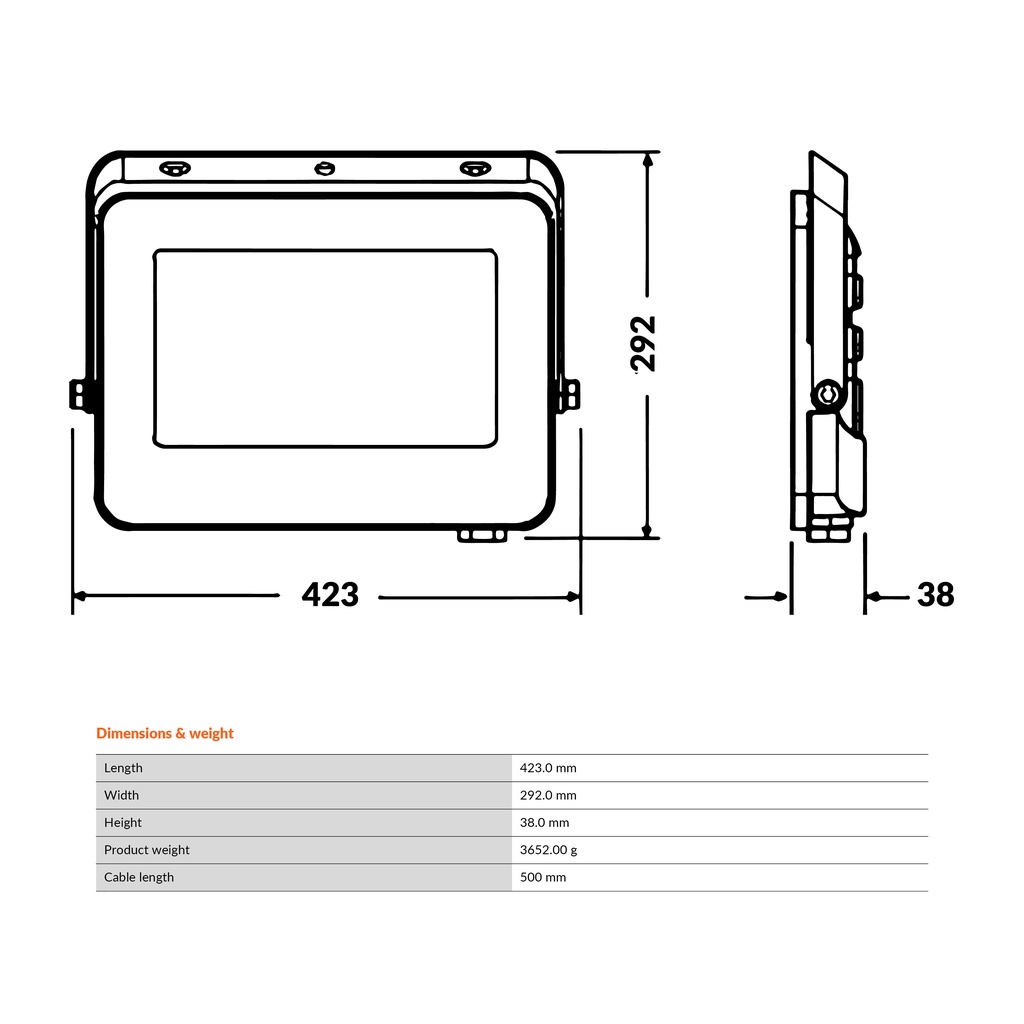 OSRAM LEDVANCE LED ECO FLOODLIGHT 200W 6500K IP65 17000LM 30000 HRS