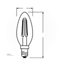 Osram Lamb 7W, E27, Flemental 2700K, CLEAR