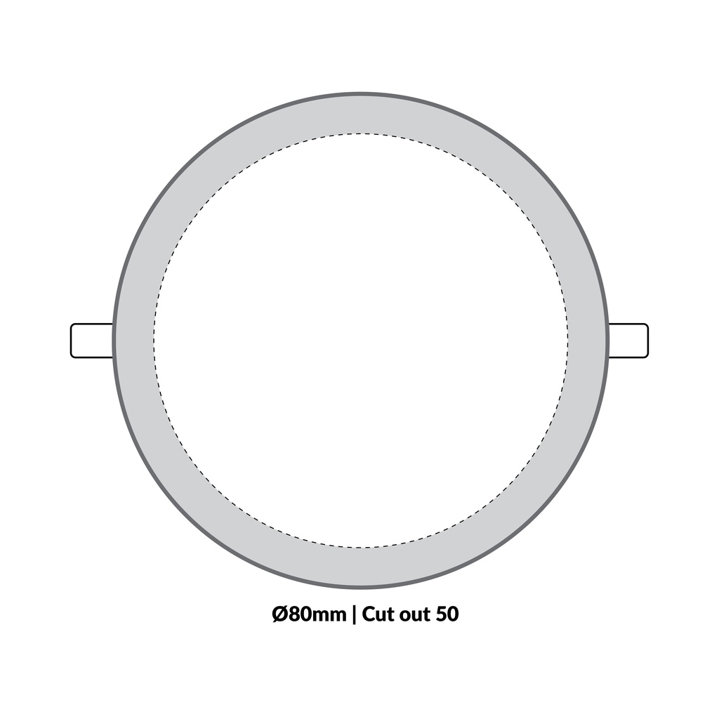 LTF 3W Round Panel light Sigma Daylight