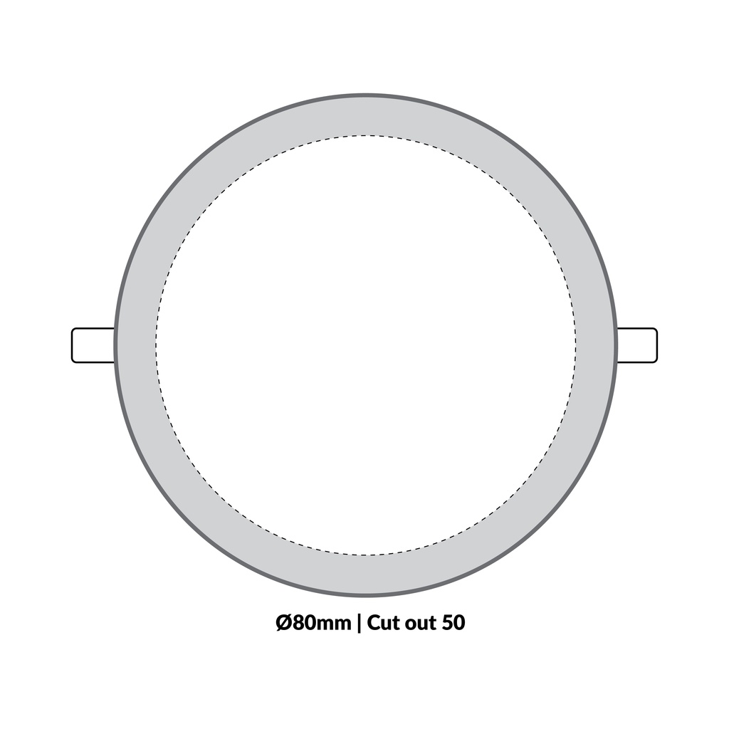 LTF 3W Round Panel light Sigma Warm white