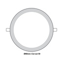 LTF 3W Round Panel light Sigma Warm white