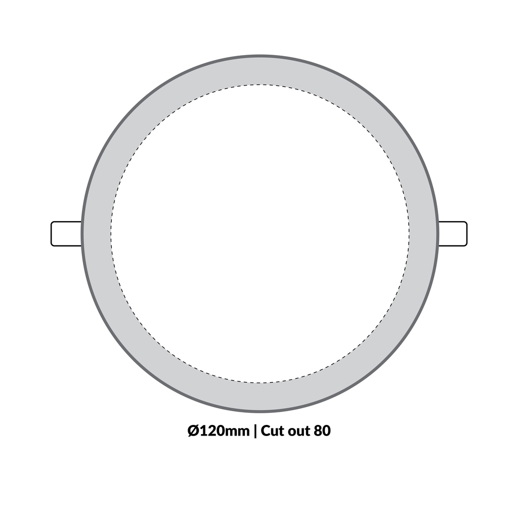 LTF 6W Round Panel light Sigma Warm white