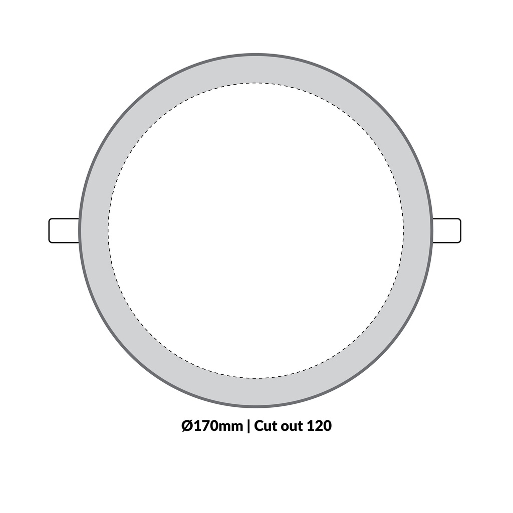 LTF 12W Round Panel light Sigma Daylight