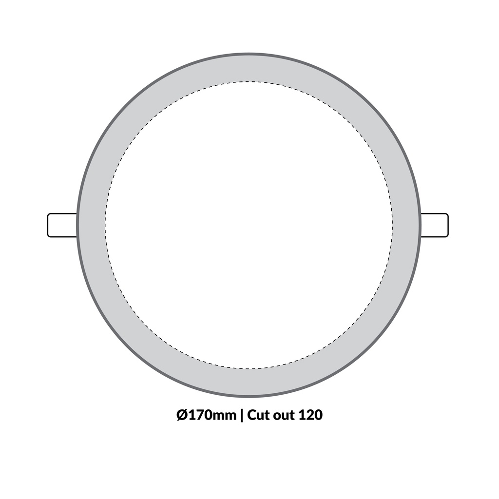 LTF 12W Round Panel light Sigma Warm white 