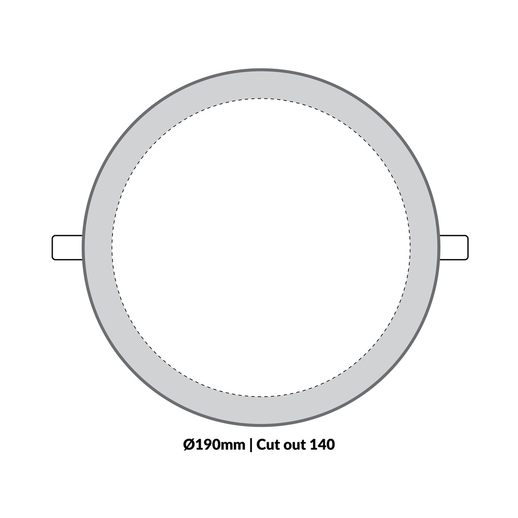 LTF 15W Round Panel light Sigma Daylight