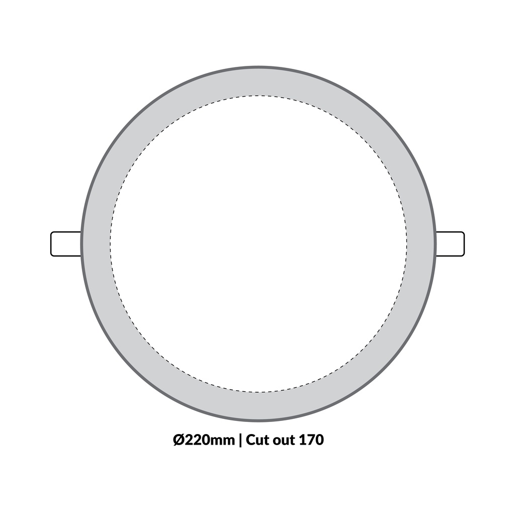 LTF 18W Round Panel light Sigma Daylight 