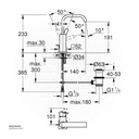 GROHE Allure OHM basin U-spout L-Size 32146000