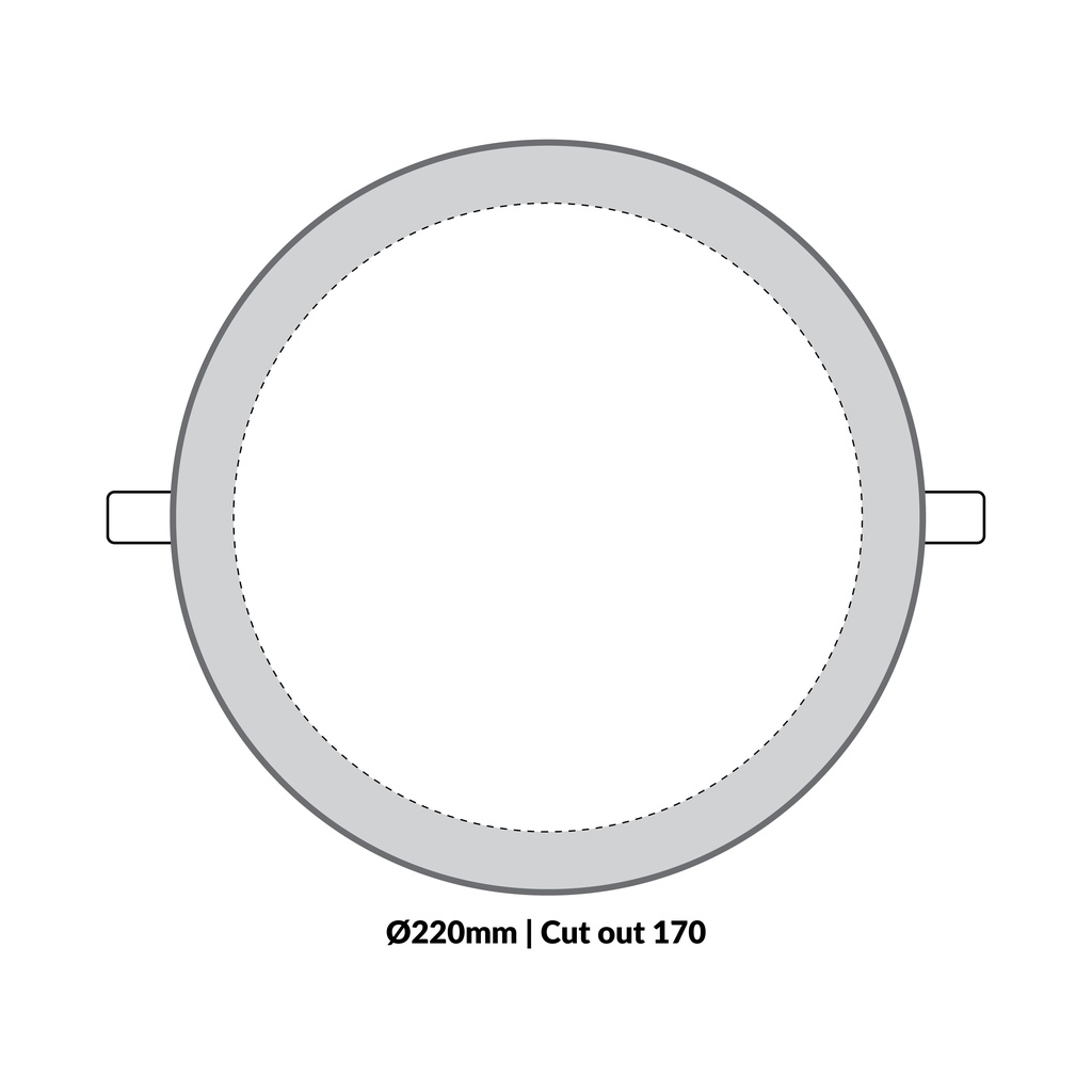 LTF 18W Round Panel light Sigma Warm white 