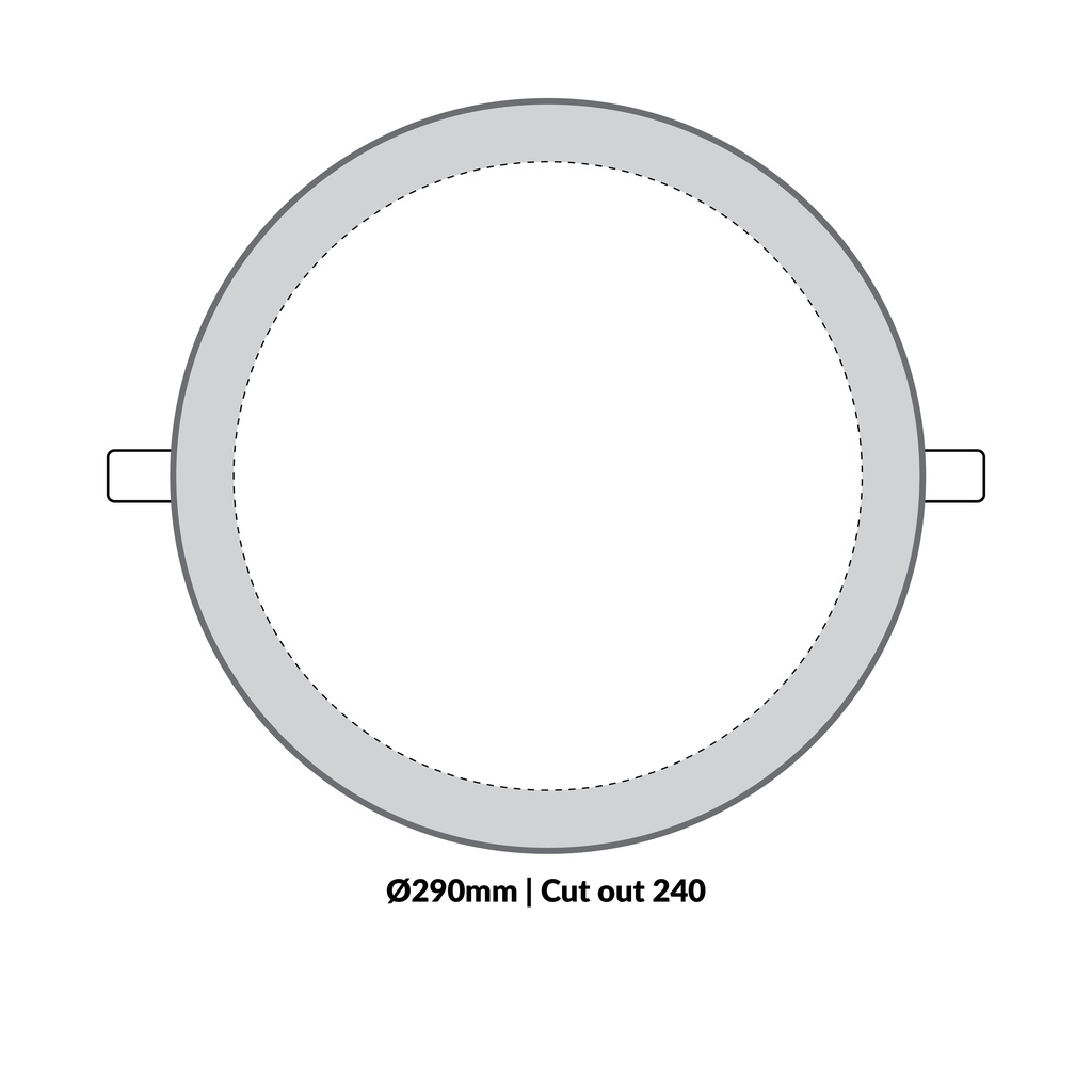 LTF 24W Round Panel light Sigma Warm white