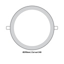 LTF 24W Round Panel light Sigma Warm white