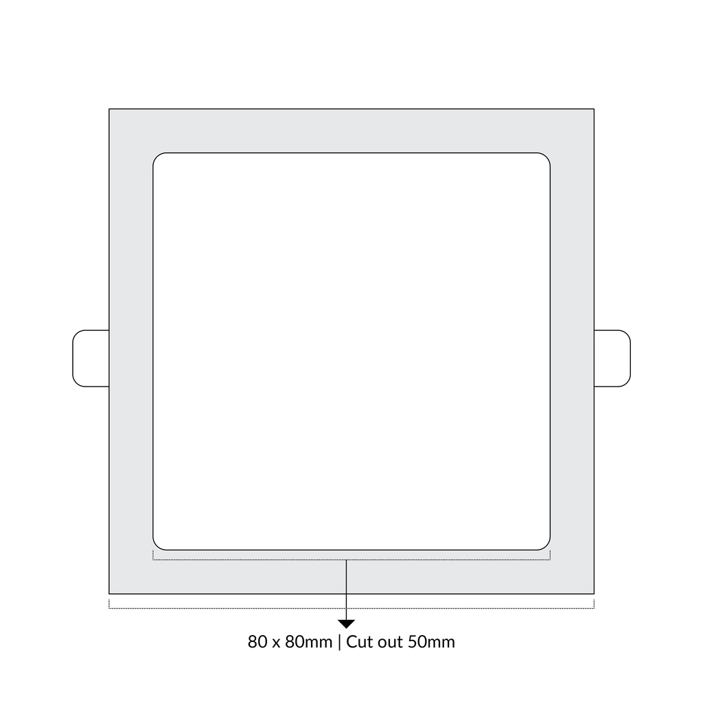 LTF 3W Square Panel light Sigma Daylight