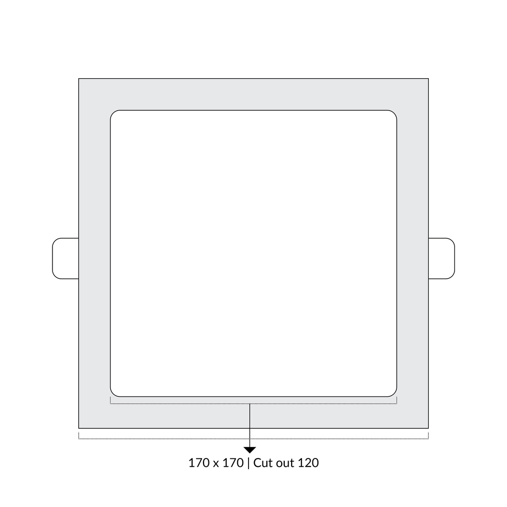 LTF 12W Square Panel light Sigma Daylight