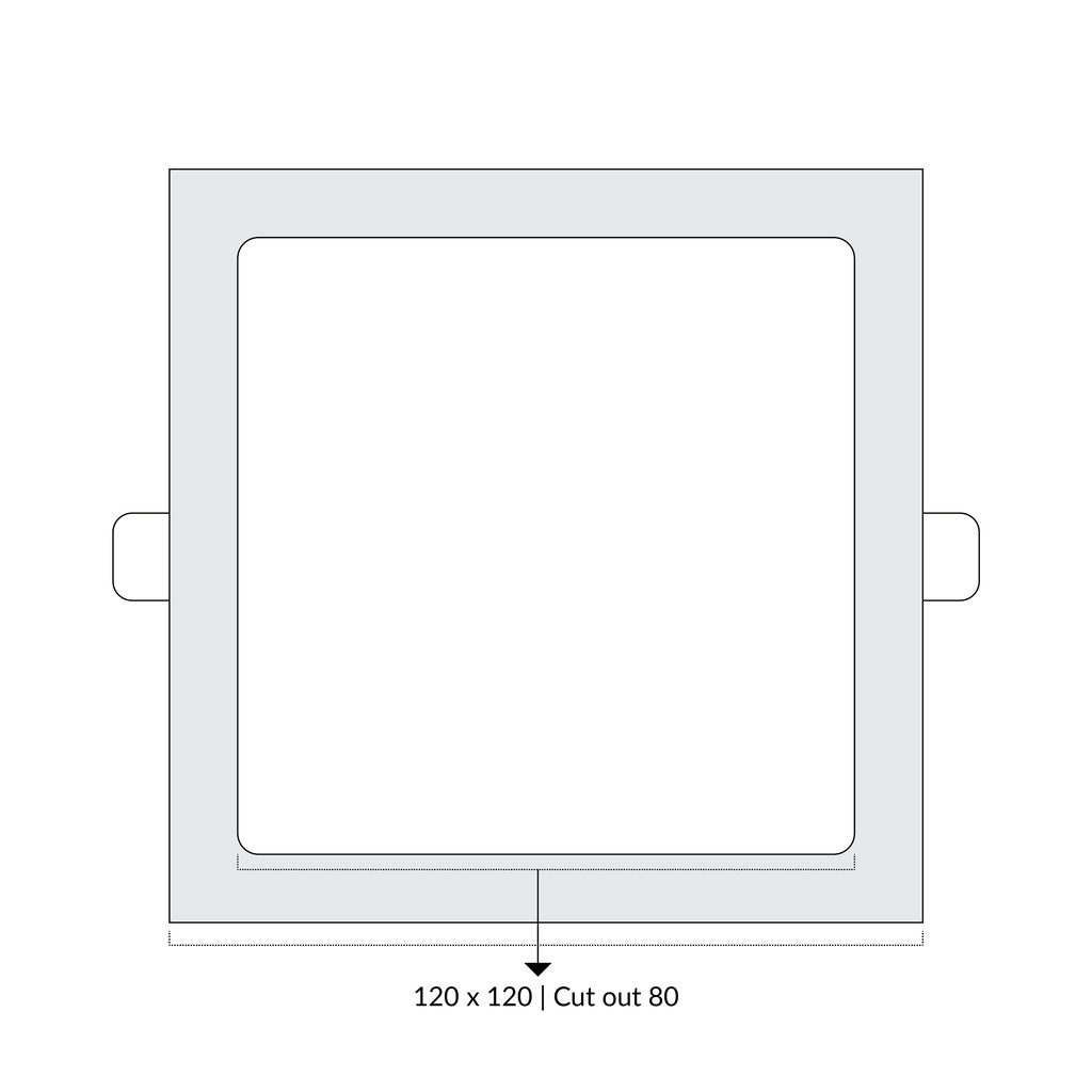 LTF 9W Square Panel light Sigma Daylight