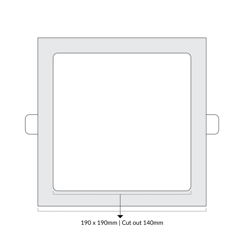 LTF 15W Square Panel light Sigma Daylight