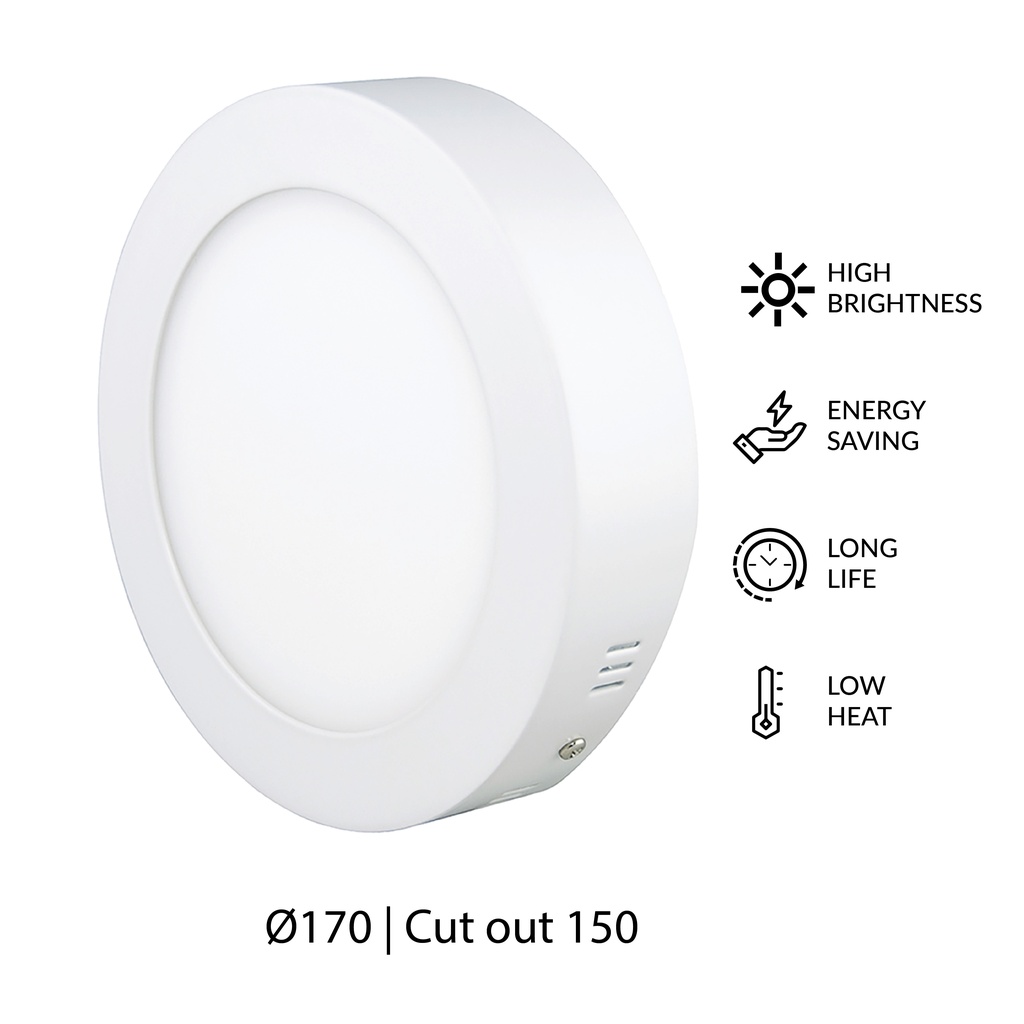 LTF 12W Round Surface light RHO Warm white