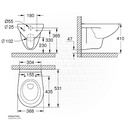 GROHE Bau Ceramic WC wall hung rimless 39427000