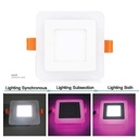 LED spot Light (SAMSUNG 6001B) 3W+2W SQ Pink