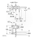GROHEBauFlow OHM set basin 2-h 20287000