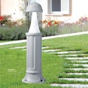 FUMAGALLI SAURO BOLLARD 1100MM RESIN LOUVRE WH Made in Italy 