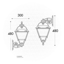 FUMAGALLI BISSO/CEFA WALL CLEAR E27  BK Made in Italy 