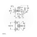 GROHE BauClassic OHM bath exposed 32865000