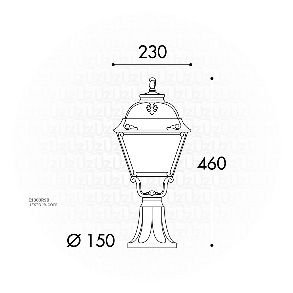 FUMAGALLI MINILOT/CEFA STAND CLEAR E27  BK Made in Italy 