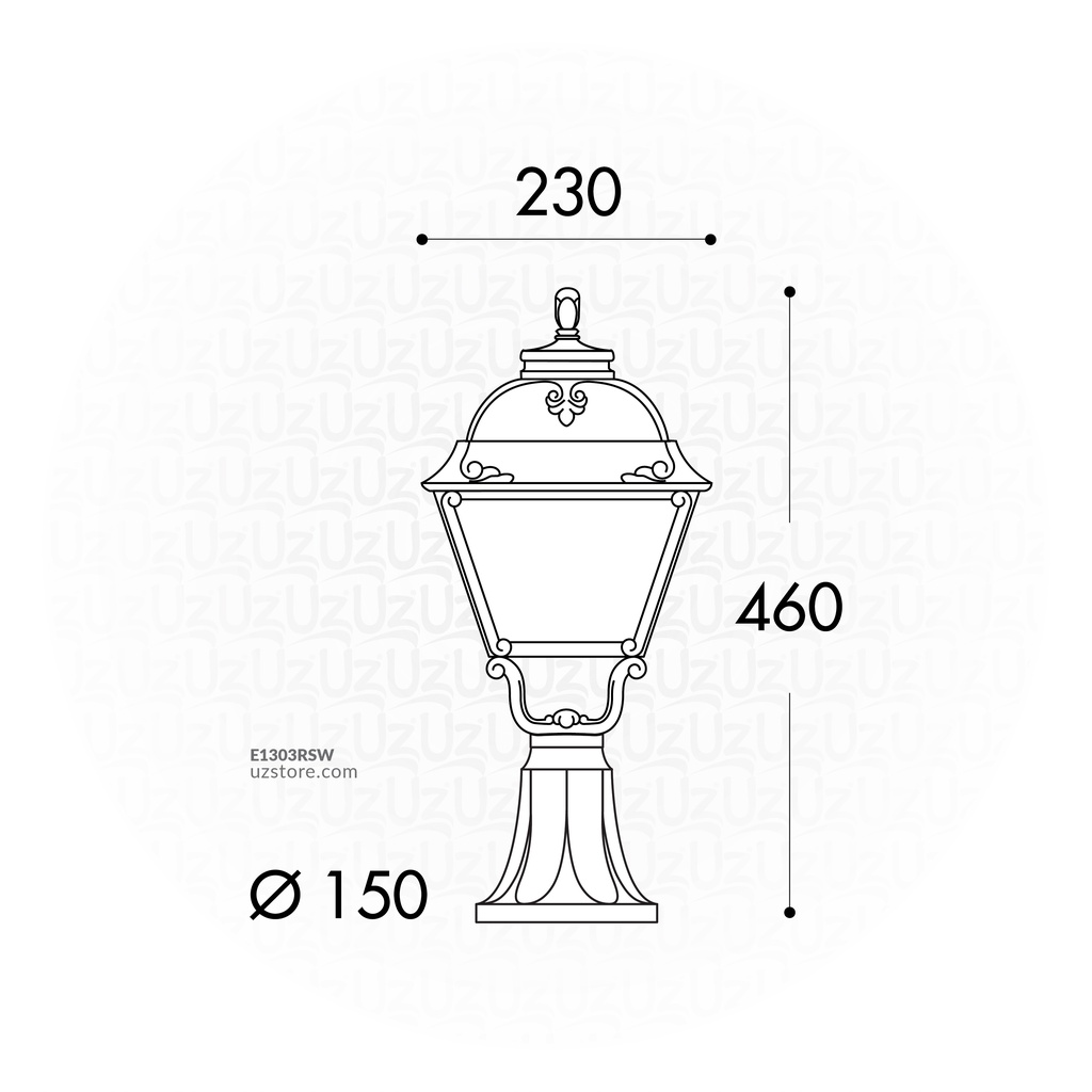 FUMAGALLI MINILOT/CEFA STAND CLEAR E27 WH Made in Italy 