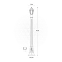 FUMAGALLI ARTU'/ANNA POLE 1820MM CLEAR E27 6W 4000K WH Made in Italy 