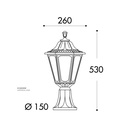 FUMAGALLI MINILOT/RUT STAND CLEAR E27 WH Made in Italy 