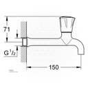 CP Long Tap 1/2" GROHE 30064001