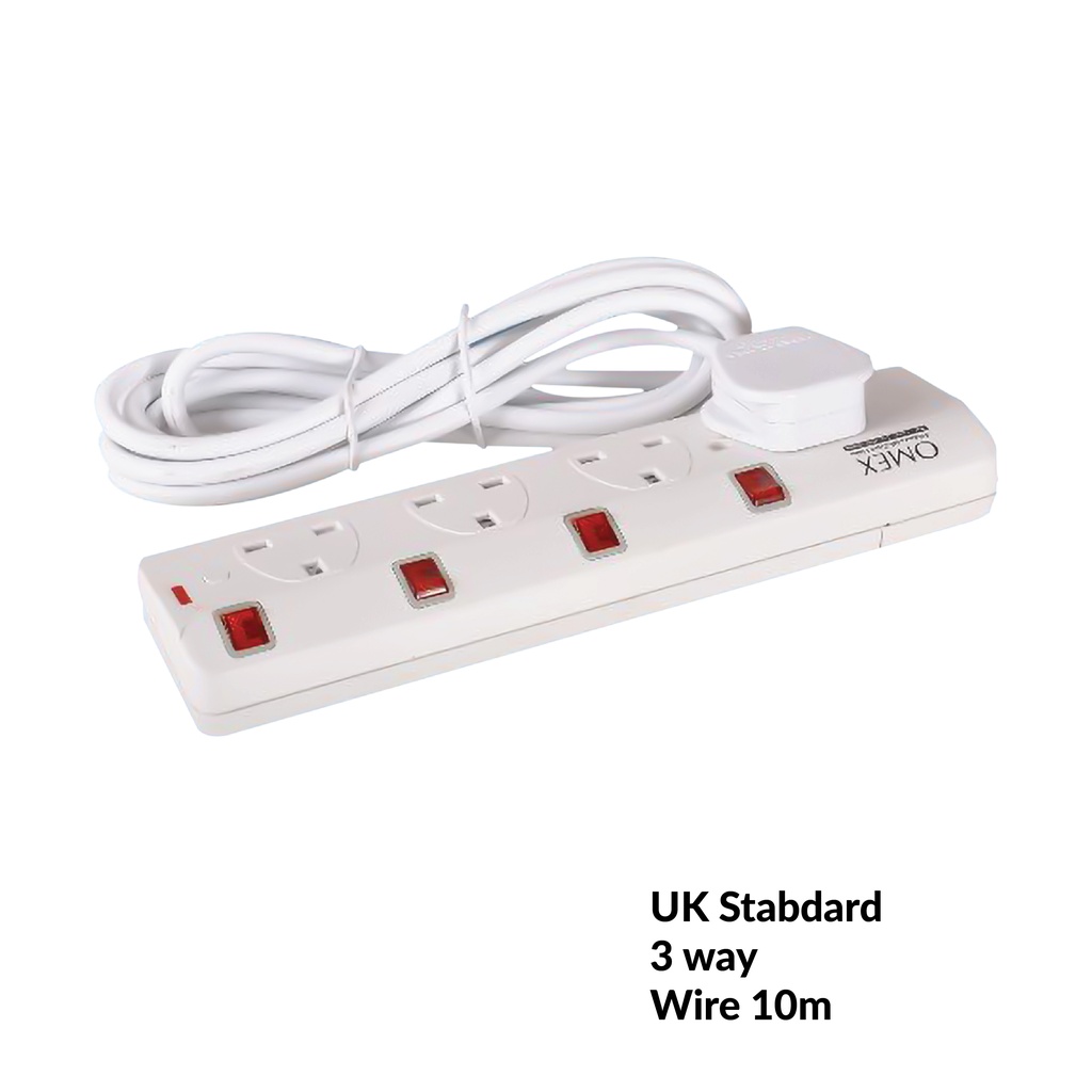 Extension bar with wire10m 3way OMEX