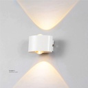 LED Outdoor Wall light 039  2*3W WW Silver  AC85V-265V 