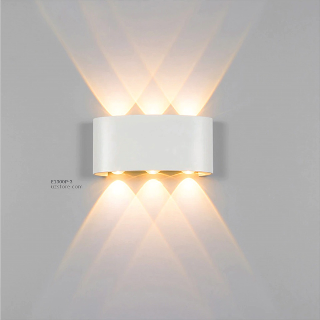 LED Outdoor Wall light 037  6*3W WW Silver  AC85V-265V 